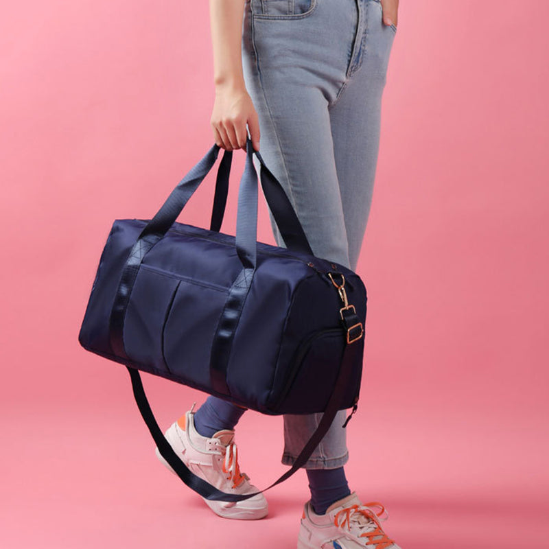 Water-Resistant Fitness Travel Duffel Bag - Versatile Weekender for Men and Women